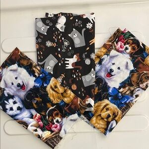 Cute Animal Print Fabric Bundle 100% Cotton. 18”x 21”